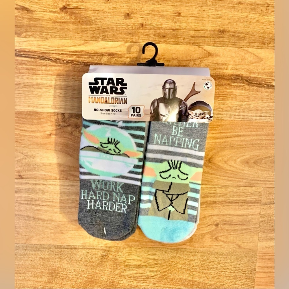 Star Wars The Mandalorian Women's No Show Socks, 10-Pack, shoe size 4-6 - Picture 5 of 5